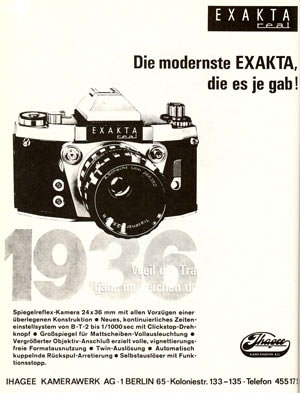 Exakta Real Anzeige1966