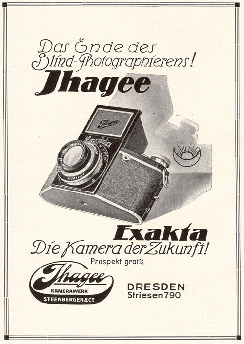 Exakta VP Anzeige 1934